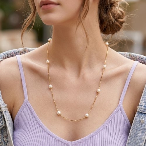 COLLAR CON BAÑO DE ORO