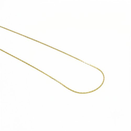 COLLAR CORTO LISO CON BAÑO DE ORO