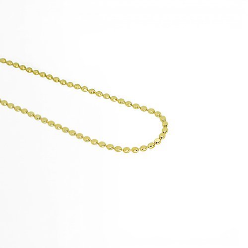 COLLAR CORTO LISO CON BAÑO DE ORO