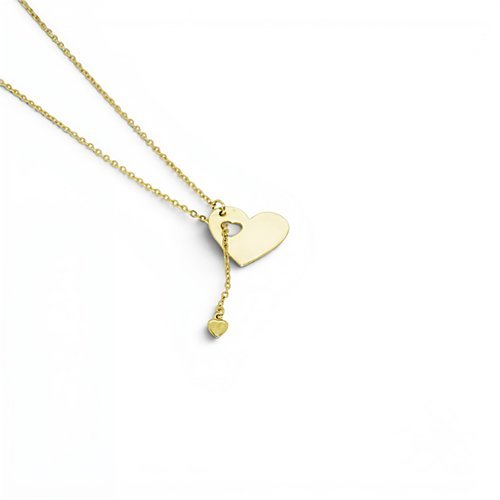 COLLAR LARGO LISO CON BAÑO DE ORO