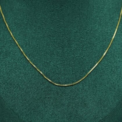 COLLAR LISO AJUSTABLE CON BAÑO DE ORO