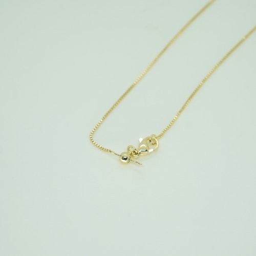 COLLAR LISO AJUSTABLE CON BAÑO DE ORO