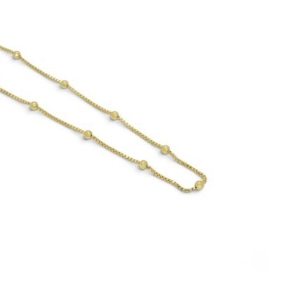 COLLAR LISO CON BAÑO DE ORO
