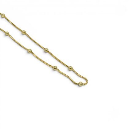 COLLAR LISO CON BAÑO DE ORO