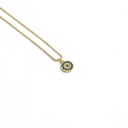 COLLAR LISO CON BAÑO DE ORO