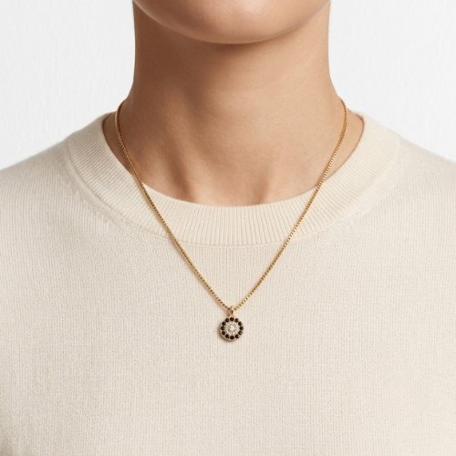 COLLAR LISO CON BAÑO DE ORO