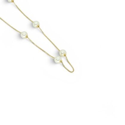 COLLAR PERLAS CON BAÑO DE RODIO