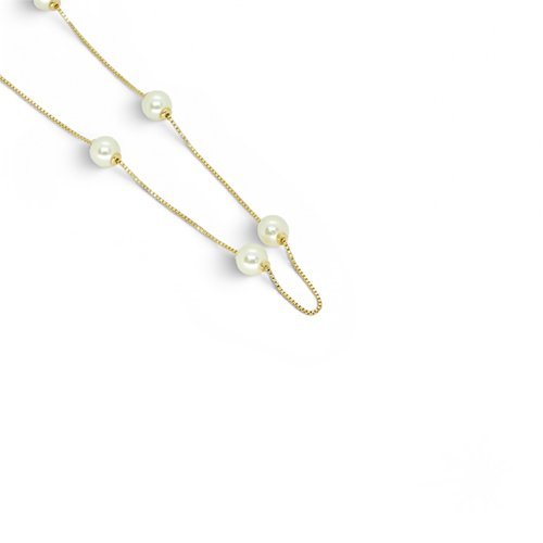 COLLAR PERLAS CON BAÑO DE RODIO