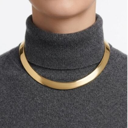 COLLAR TIPO CHOKER CON BAÑO DE ORO