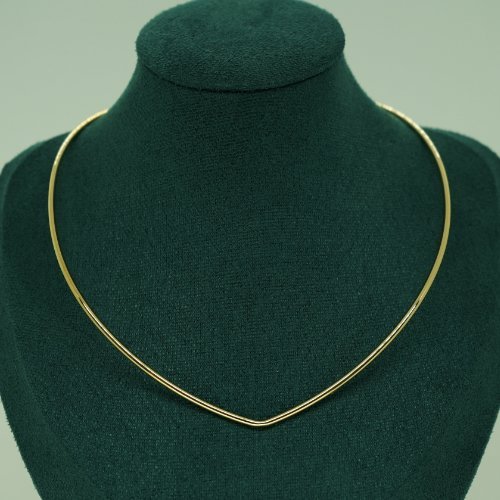 COLLAR TIPO CHOKER CON BAÑO DE ORO
