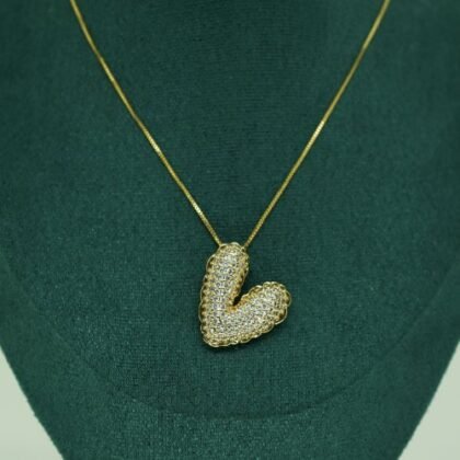 COLLAR ZIRCONIA CON BAÑO DE ORO