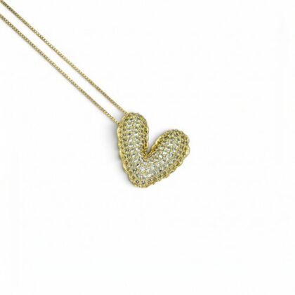 COLLAR ZIRCONIA CON BAÑO DE ORO