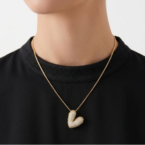 COLLAR ZIRCONIA CON BAÑO DE ORO