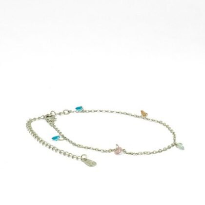 PULSERA CRISTALES CON BAÑO DE RODIO